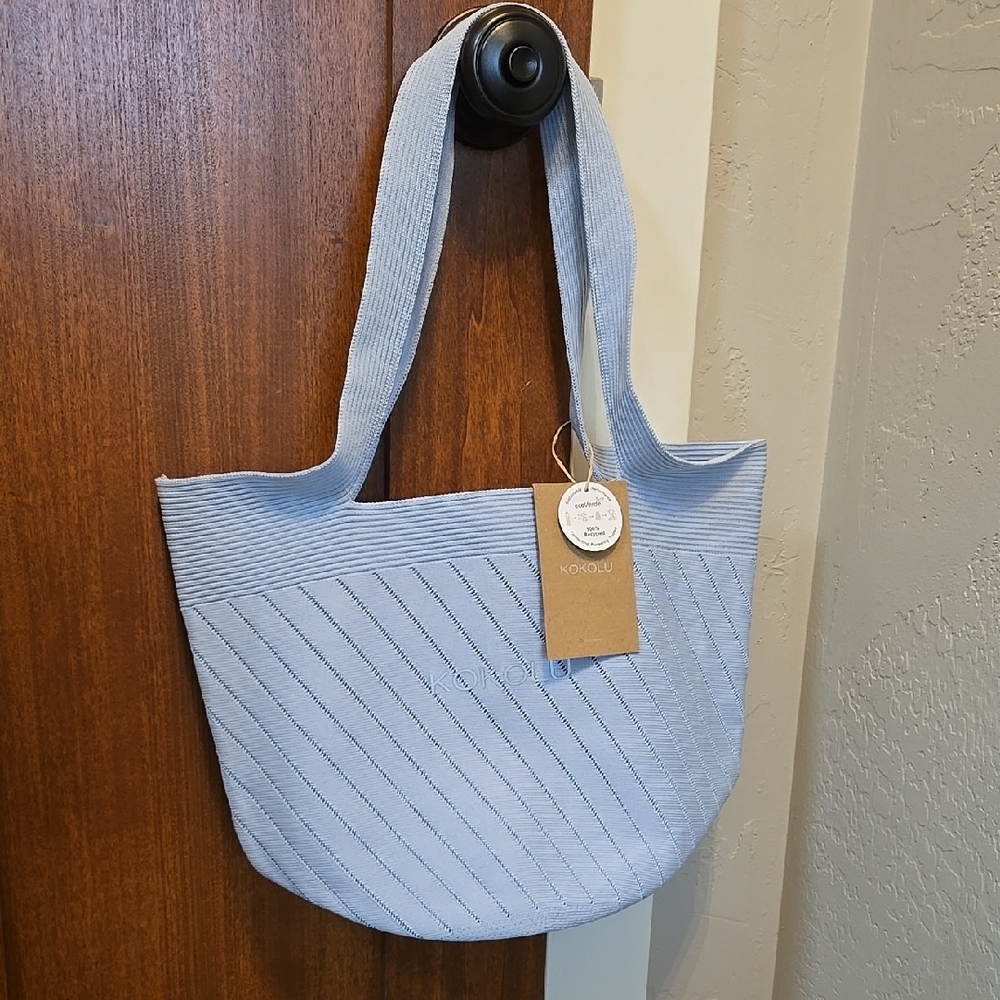 NOBO Light Blue Tote Bag